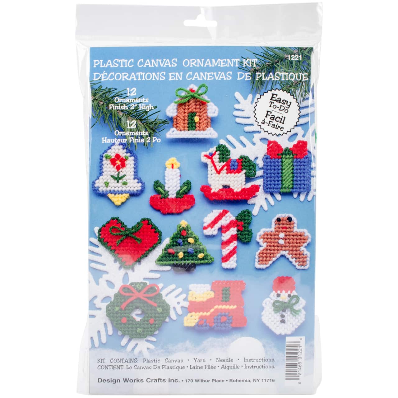 Design Works™ Country Christmas Plastic Canvas Ornament Kit